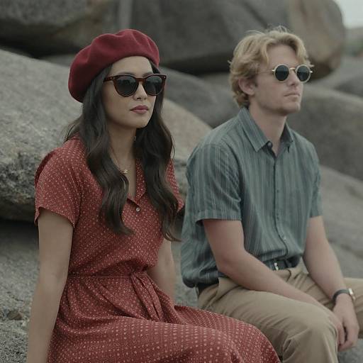 Casual Portrait of Two Friends Outdoors