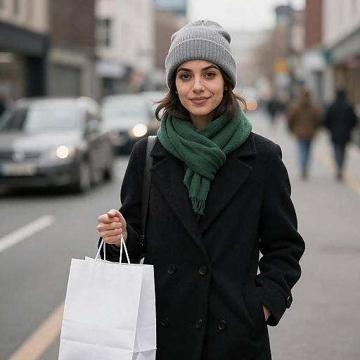 Urban Portrait of a Smiling Woman