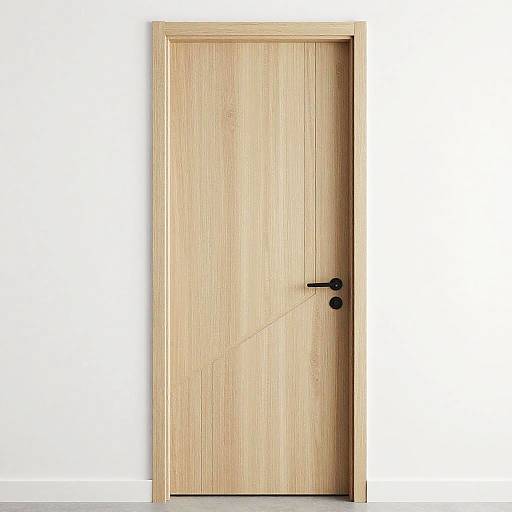 Minimalist Frameless Wooden Door