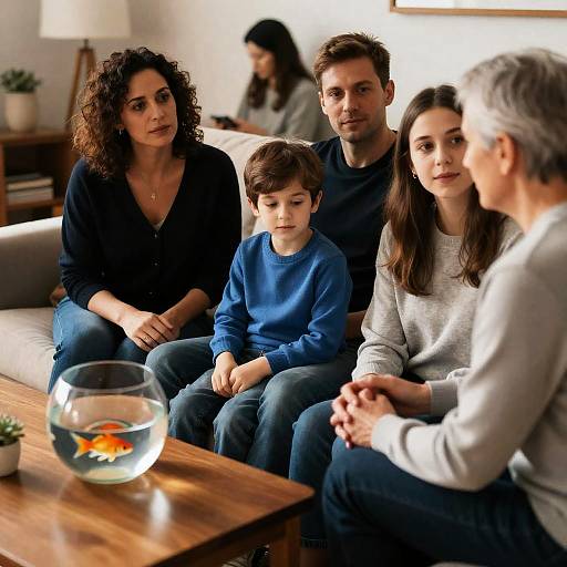 Cozy Family Gathering in Living Room