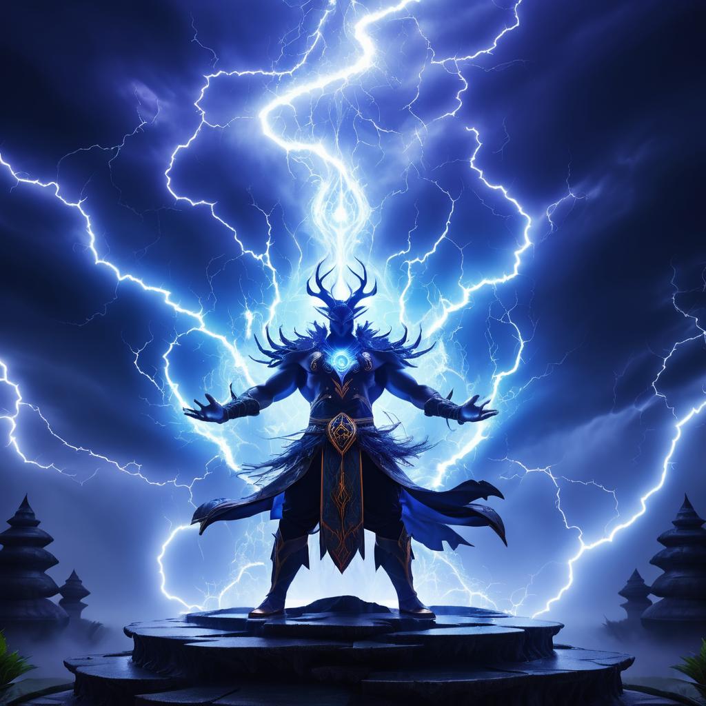 Elemental Sorcerer Channeling Storm Power