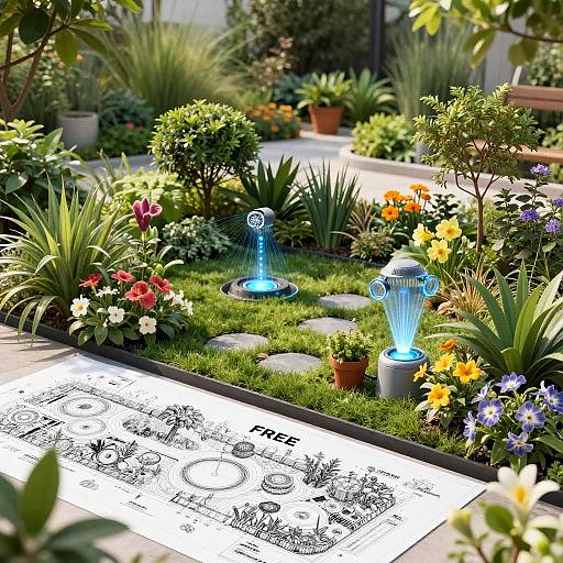 Innovative AI Garden Design Concept