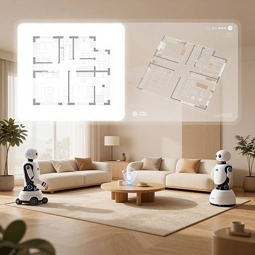 Futuristic AI-Designed Smart Home Scene