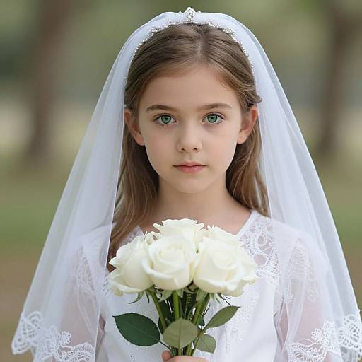 Child Fairy Godmother in White Dress