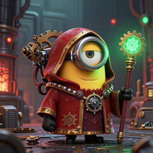 One-Eyed Minion as Warhammer Techpriest