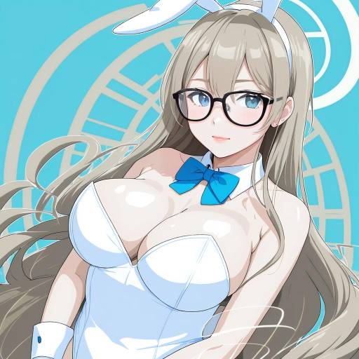 Illustration of Akane (bunny) (blue archive), blue archive in the style of Kohsaka jun