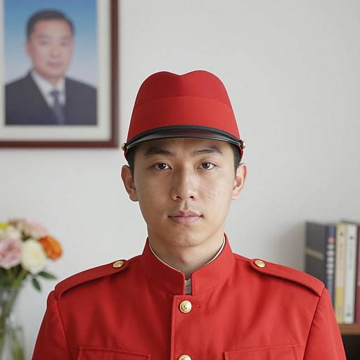 Portrait of a Young Man in Uniform