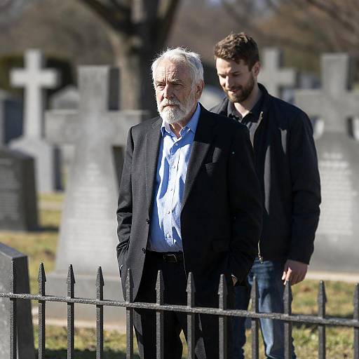 Reflective Moments in a Serene Cemetery