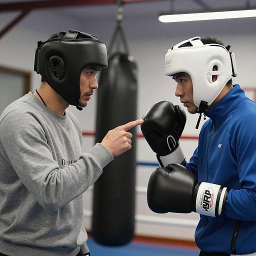 Focused Boxers in Their Element