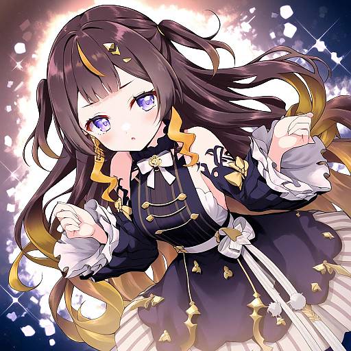 Illustration of Anya melfissa, hololive in the style of Ooranokohaku