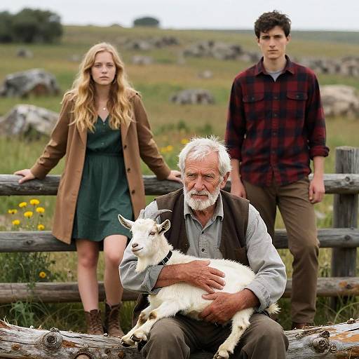 Casual Gathering in a Grassy Field