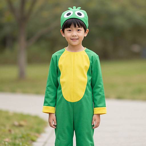 Young Boy in Boogers Costume