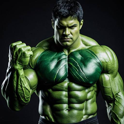 Muscular Hulk Costume Adult Male Portrait