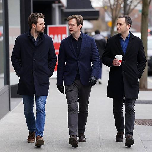 City Stroll: Three Men in Style