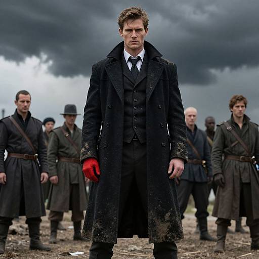 Mysterious Man with Red Hand