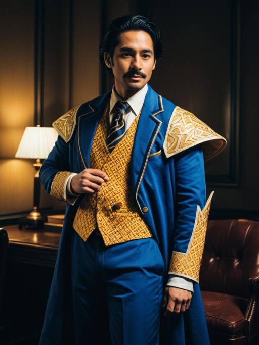 Man in Nigel Uno Cosplay Costume