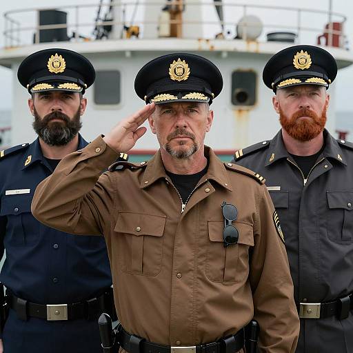Naval Police: Three Bearded Commanders