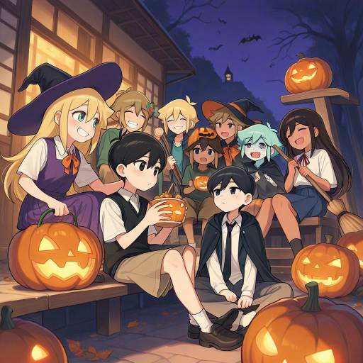 Halloween Gathering of Joyful Friends