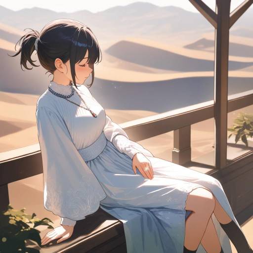 Romantic Cowboy Shot in Moonlit Desert