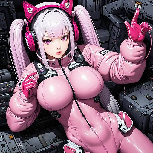 Illustration of Alice (nikke), goddess of victory: nikke in the style of Rasukaru