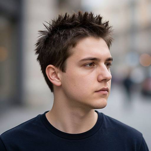 Candid Portrait of Fit European Man