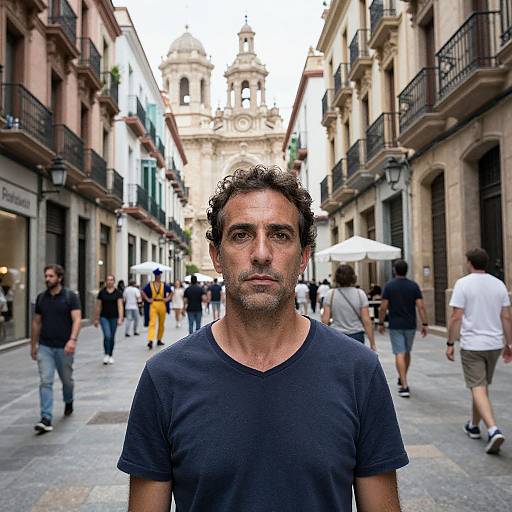 Intimate Portrait of Man in Valencia