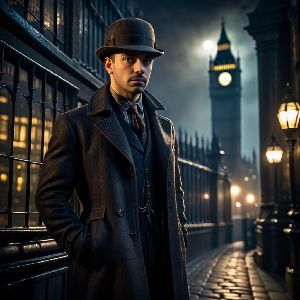 Ethereal Steampunk Portrait in 1941 London