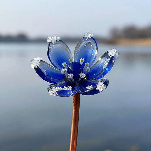 Macro Glass Snowdrop by Frozen Shore