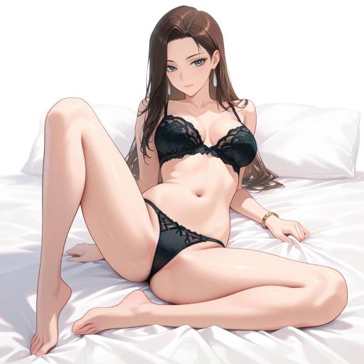 Elegant Woman in Bed with Authority Elegant Woman in Bed with Authority