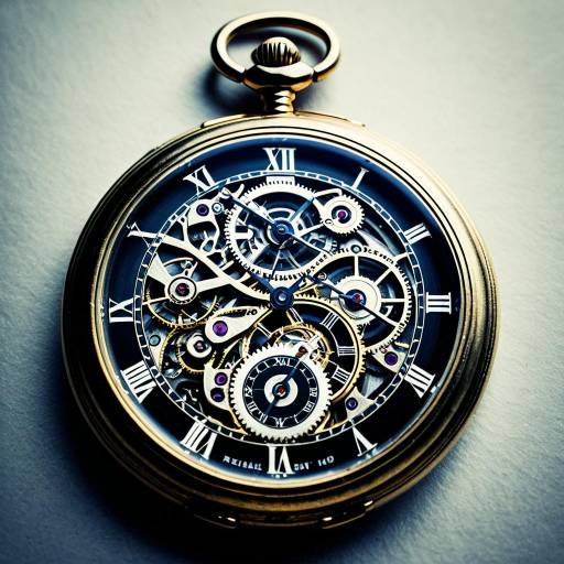 Intricate Vintage Pocket Watch X-Ray Art