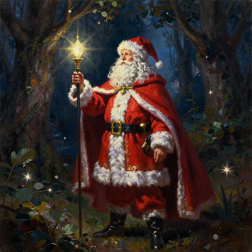 Santa Knight in Enchanted Forest