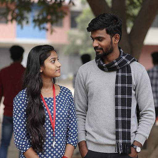 Young Indian Couple Under a Tree