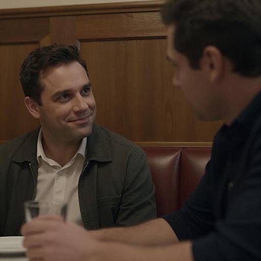 Candid Moment in a Cozy Restaurant