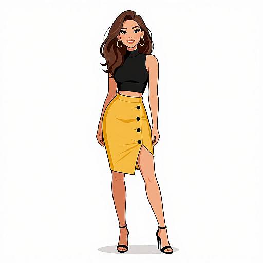 Chic Woman in Modern Fashion