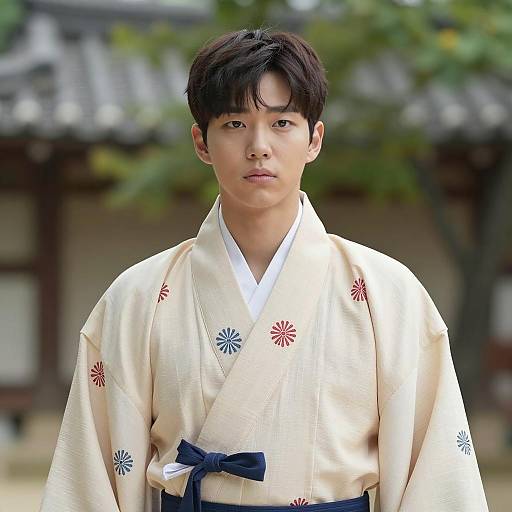 Modern Male in Traditional Korean Attire
