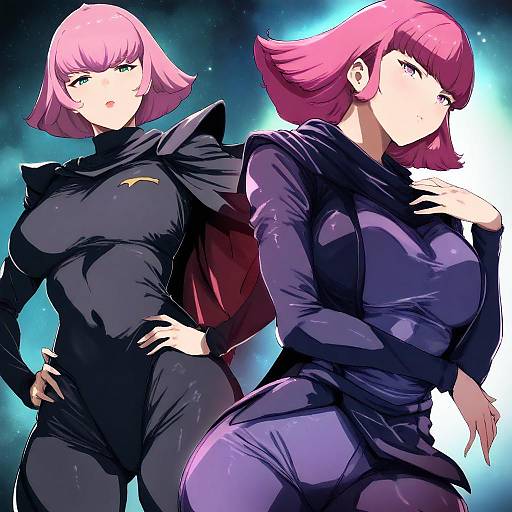 Illustration of Haman karn, gundam in the style of Alp