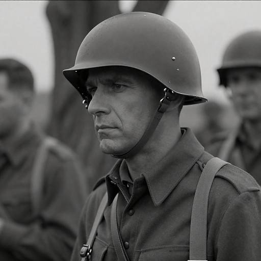 A Somber Soldier from the Great War