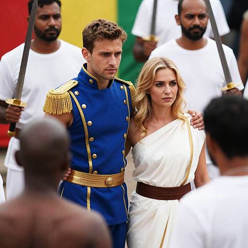 Dramatic Scene of Colorful Chaos