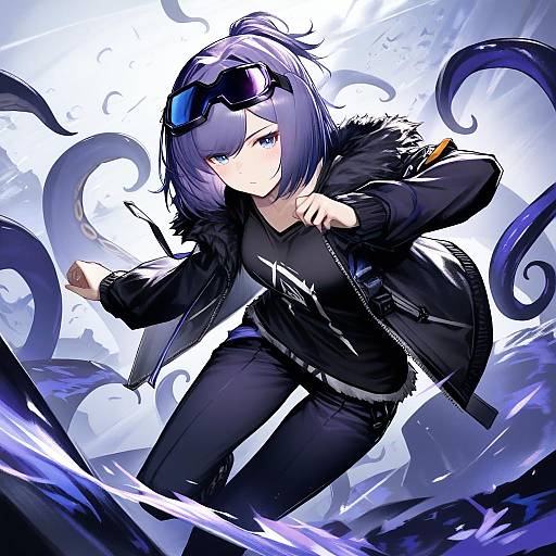 Illustration of Andreana (arknights), arknights in the style of H kasei