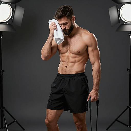Ultra-Detailed Fitness Portrait of a Man