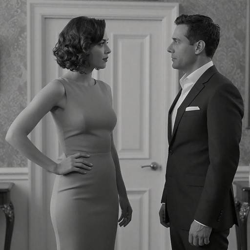 Elegant Contrast: A Classic Photography Scene