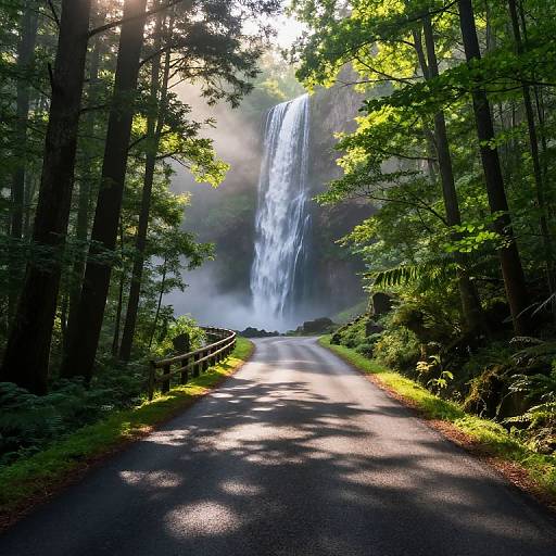 Magical Forest Waterfall Soundtrack Road