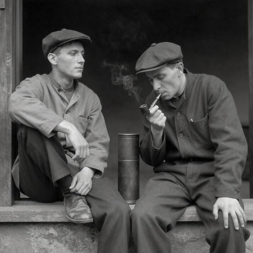 Early 20th Century Workmen Sitting
