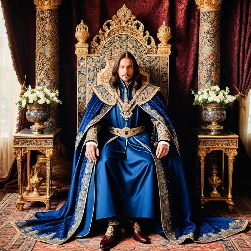 Regal King in Enchanted Throne Room Regal King in Enchanted Throne Room