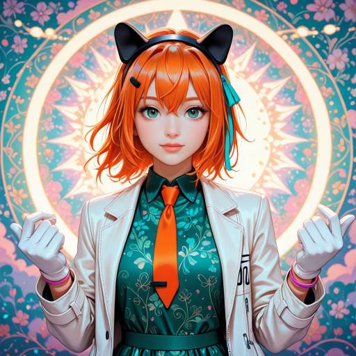 Anime Character with Dynamic Pose and Style