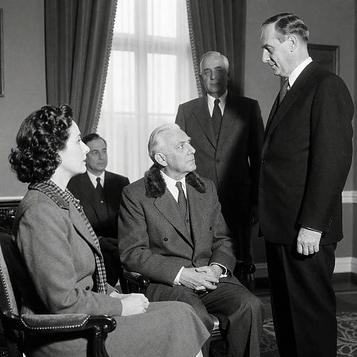 Formal Vintage Black and White Meeting