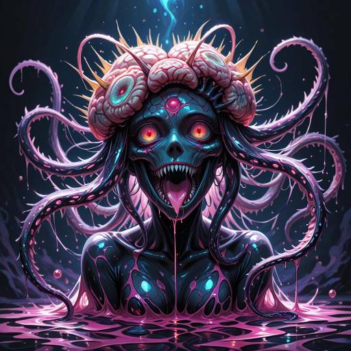 Eldritch Bioluminescent Creature Concept Eldritch Bioluminescent Creature Concept