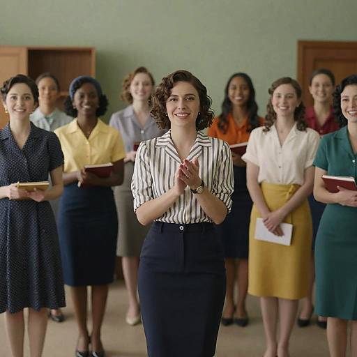 Vintage Gathering of Joyful Women