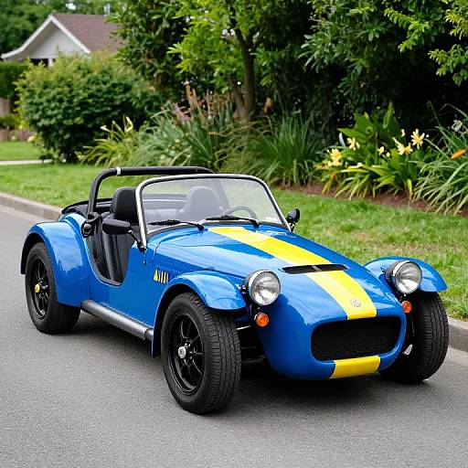 Vivid Blue Lotus Seven S4 Kit Car