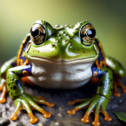 Close-up of Colorful Tree Frog